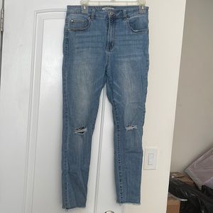 Ripped High Waisted Skinny Jeans, 8